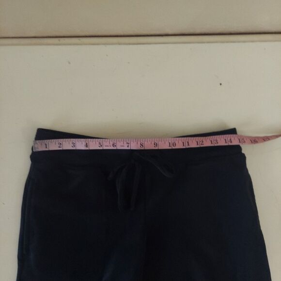 Felina Black Velour Velvet Jogger Pants sz Small - Picture 6 of 10